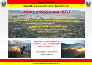 Upozornenie na zákaz vypaľovania!!!! 1